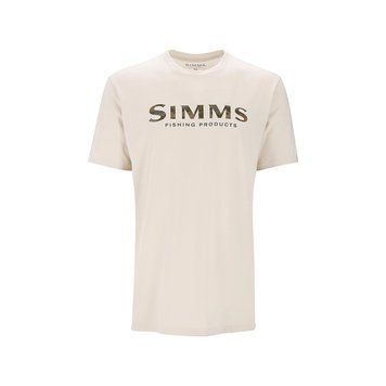 Футболка Simms Shroud Fill Logo T-Shirt Natural L (14276-1290-40) 2311521 фото