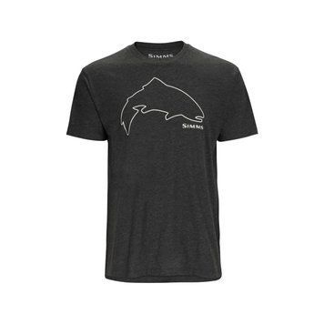 Футболка Simms Trout Outline T-Shirt Charcoal Heather XL (13519-086-50) 2272708 фото