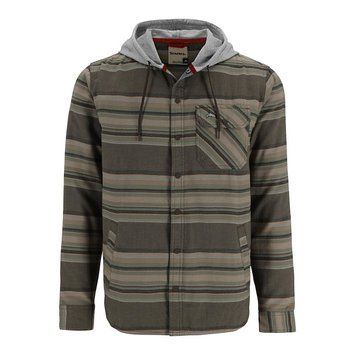 Рубашка Simms Santee Flannel Hoody Hickory/Dolomite Blanket Stripe S (13562-1267-20) 2292278 фото