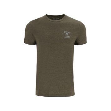 Футболка Simms Stacked Bass T-Shirt Military Heather L (14206-914-40) 2311499 фото