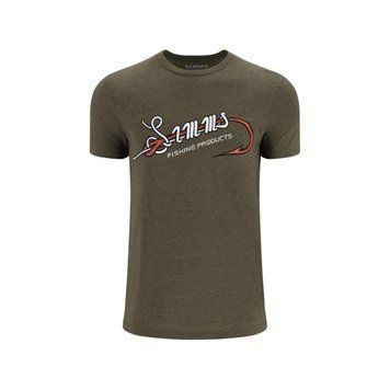 Футболка Simms Hook & Loop T-Shirt Military Heather L (14102-914-40) 2311491 фото