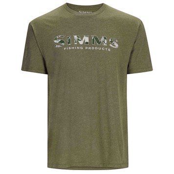 Футболка Simms Logo T-shirt RC Dark Clover/Military Heather XXL (12803-1097-60) 2322310 фото