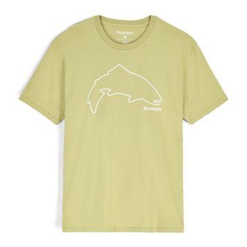 Футболка Simms Trout Outline T-Shirt Tent Green M (13519-1347-30) 2337353 фото